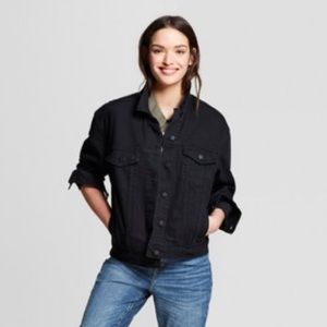 Universal Thread Black Denim Sherpa Jacket
